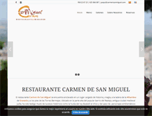 Tablet Screenshot of carmensanmiguel.com
